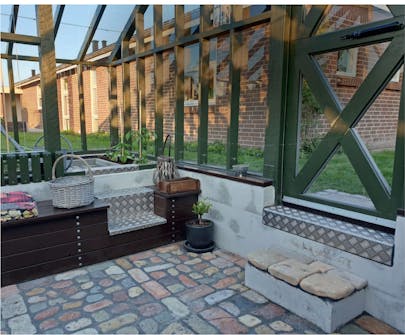 Bygga orangeri av gamla fönster Bygga orangeri av gamla fönster